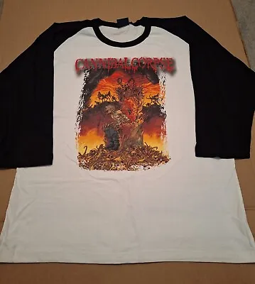 Buy #24 CANNIBAL CORPSE Centuries Of Torment 3/4 Sleeve Baseball Shirt Monstrosity • 94.86£