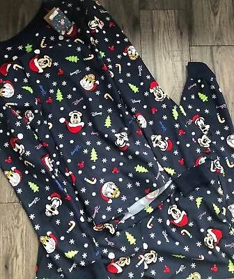 Buy Men's Disney Mickey Mouse & Friends Christmas Family Matching Pyjamas Men PJ's L • 20£