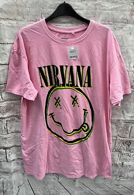 Buy Women's Next Nirvana Pink T-shirt Night Dress Size: M RRP £28 • 14.99£