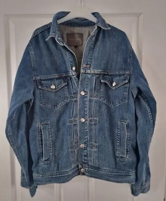 Buy Mens Retro Rockport Denim Jacket Size Medium  Excellent Condition • 14£