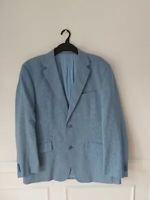 Buy Daniel Hechter Paris Size 46 Regular,cotton/linen Jacket, Pale Blue. • 22£