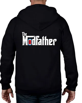 Buy THE MODFATHER MOD FULL ZIP HOODIE - Mods Scooter The Jam Who Paul Weller T-Shirt • 29.95£