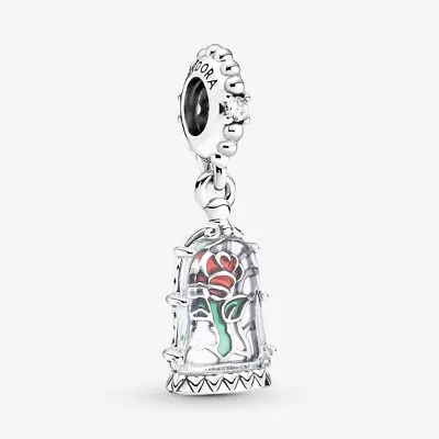 Buy PANDORA Beauty And The Beast Enchanted Rose Dangle Charm - 790024C01 • 22.43£
