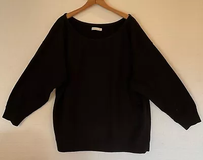 Buy Oak Fort Sweatshirt Women’s Large Oversized Black Long Sleeve Cotton Pullover  • 24.12£