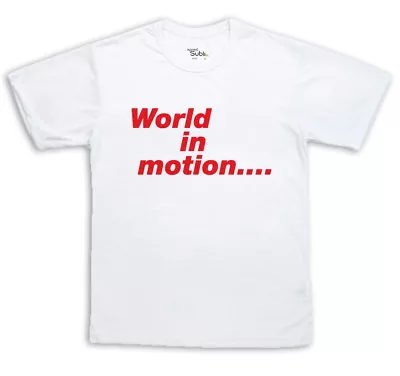 Buy World In Motion Italia 1990 T-Shirt England Football Cult Song New Order T-Shirt • 9.99£