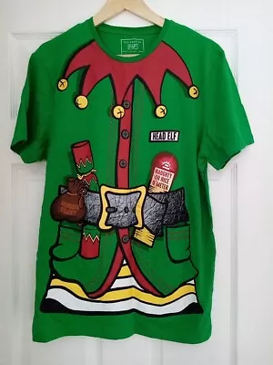 Buy Mem's Christmas Elf T-shirt Size Medium • 2£