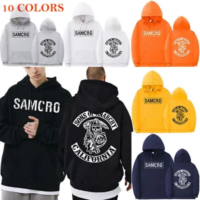 Buy Sons Of Anarchy Men Hoodie Unisex Casual Zipped Fashion Sweatshirt Coat Gift • 25.64£