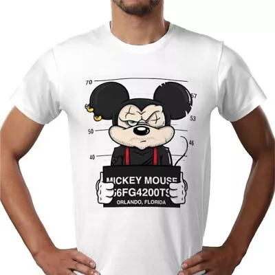 Buy A Mugshot Of Mickey Mouse T-shirt Size's S-xl New • 12.50£