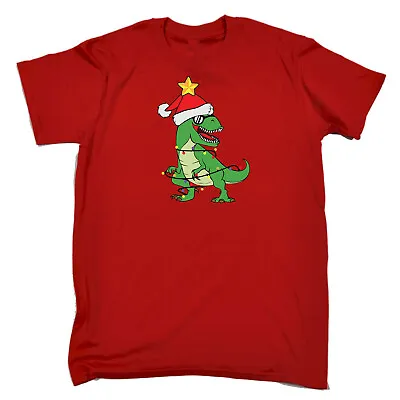 Buy T Rex Santa Dinosaur Christmas Trex Xmas - Mens Novelty Funny T-Shirt Tshirts • 12.95£