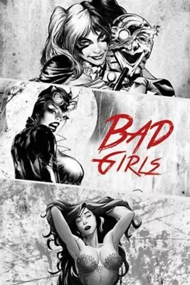 Buy Impact Merch. Poster: DC Comics - Bad Girls Black & White 610mm X 915mm #99 • 8.19£