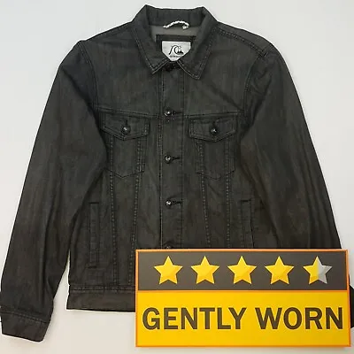 Buy QUIKSILVER Mens  Denim Jacket Jean SLIM VERY GOOD Cotton SMALL (SNUG) Grey • 29.99£