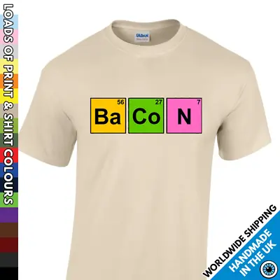 Buy Mens Bacon Tshirt - Science Based Meat Lover Inspired Funny T Shirt New Gift  • 8.99£