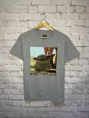 Buy Star Wars Baby Yoda Grpahic Print T Shirt Cute Meme Size Small • 9.99£