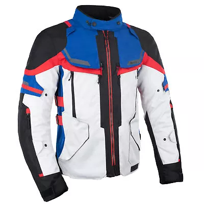 Buy Oxford Rockland Motorcycle Motorbike Textile Jacket Arctic / Black / Red • 249.99£