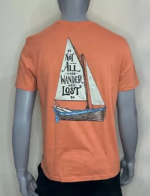 Buy Saltrock - T Shirt - Mens - Lost Ships - Orange - Surf Clothing - Tee • 20£