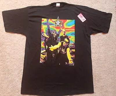 Buy U2 ZOOROPA Vintage 1993 European Tour T Shirt Black XL Bono LP REM Coldplay NEW! • 118.80£
