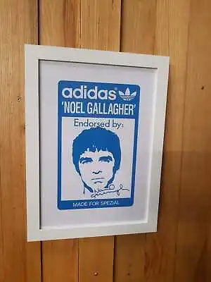 Buy Noel Gallagher Adidas Spezial  A3 Framed Art Screen Print • 19.99£