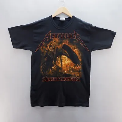 Buy Vintage Metallica T Shirt Medium Black Death Magnetic Rock Band Double Side • 29.99£