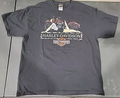 Buy Harley Davidson Biker Tshirt Beartooth Harley Davidson Red Lodge Montana Sz XL • 23.67£