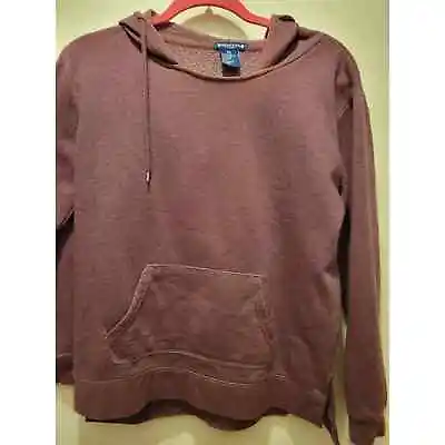 Buy Architect Woman's Burgundy Colored Cotton Hoodie  Size Petite Med • 10.43£