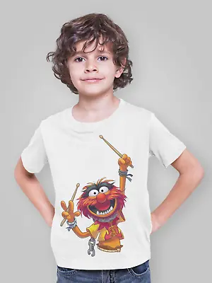Buy Animal T-Shirt Classic Muppet Drum Boys Girls Movie Retro Tee Children Tee Kids • 6.99£