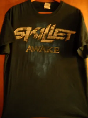 Buy Skillet- Awake Lic OOP- Black T-Shirt-Large • 18£