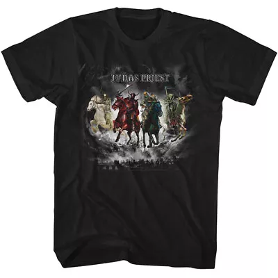 Buy Judas Priest Four Horseman Cloud Over City Men's T Shirt Rock Band Music Merch • 57.04£