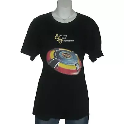 Buy Electric Light Orchestra Tee Shirt Black Distressed UFO Concert Festival ELO L • 37.80£