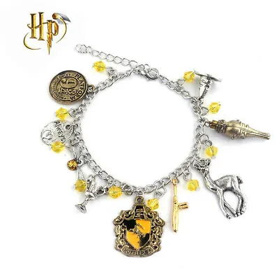 Buy Metal Bracelets Girl Fashion Jewelry HP Quidditch Teams Charm Bracelet Slytherin • 5.51£