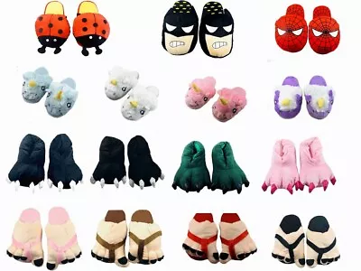 Buy Furry Slipper Cartoon Fun Soft Plush Feet Indoor Booties Claw Cute Shoes Unisex • 18.77£