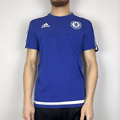 Buy Adidas Chelsea 2015-16 Training Jersey Football T-Shirt Mens Size Small  • 15£