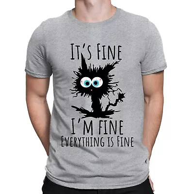 Buy Everything Is Fine Introvert Funny Sarcastic Mental Mens Womens T-Shirts Top#DJV • 3.99£