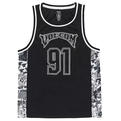 Buy Volcom Men's Stone Nightmare Black Sleeveless Tank Top Shirt Clothing Apparel • 71.83£