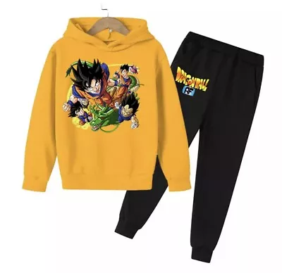 Buy Autumn/Spring Summer Kids Harajuku Dragon Ball Print Clothes Pullover Tracksuit  • 13.99£