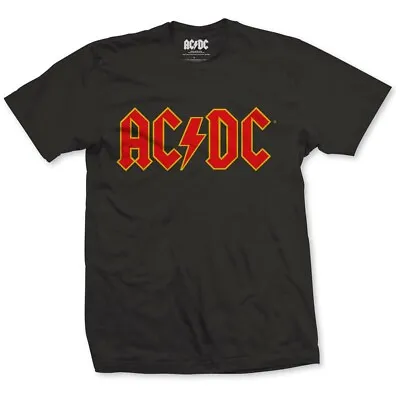 Buy Official AC/DC T Shirt Red Logo Black Mens Unisex Classic Rock Metal Tee New • 13.98£