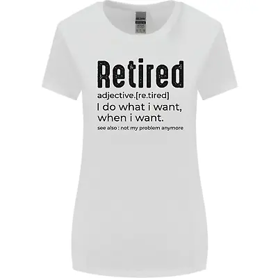 Buy Retired Definition Funny Retirement Womens Wider Cut T-Shirt • 9.99£