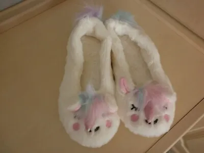 Buy Unicorn Slippers Size Small New Look Bnwt • 3.99£