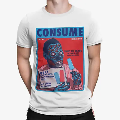 Buy They Live Consume T-Shirt  - Horror Halloween Film TV Retro Cool Scary Krueger  • 9.59£
