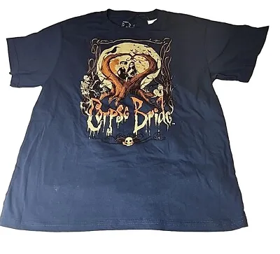 Buy NEW Disney Tim Burton's Corpse Bride Victor Emily Wedding Graphic T-shirt XXL • 12.57£