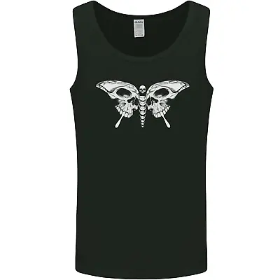 Buy Moth Skull Halloween Mens Vest Tank Top • 9.99£