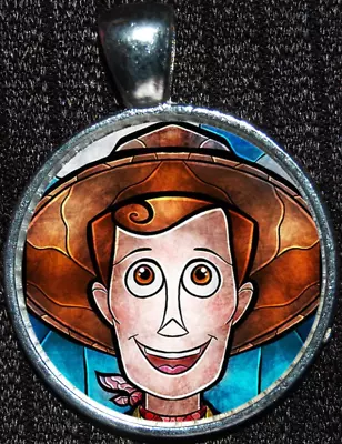 Buy Toy Story Woody Cowboy Buzz Beauty Gift Silver Jewelry Disney Pendant Necklace • 5.75£