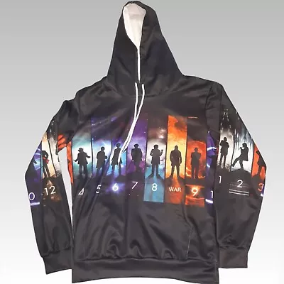 Buy Women's Stranger Things Test Subjects Pullover Hoodie Small Black Multi Casual • 19.99£