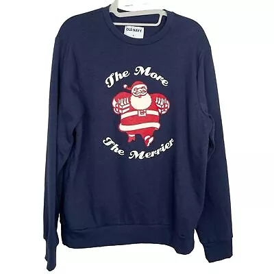 Buy Old Navy Santa Claus The More The Merrier Christmas Sweater Size M EUC  • 14.34£