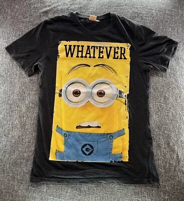 Buy Despicable Me T-Shirt Men’s Top Medium Yellow Minions Big Logo Cartoon Fun Kids • 7.80£
