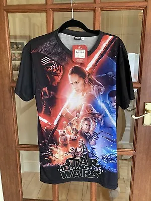 Buy BNWT The Force Awakens Star Wars T Shirt Top Size L Large Pit To Pit 50cm • 7.99£