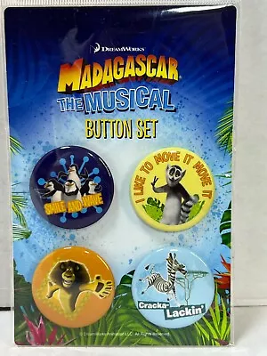 Buy MADAGASCAR The Musical 4 PIN SET   DREAMWORKS  OFFICIAL MERCH!! NEW • 18.89£