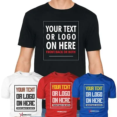 Buy Personalised T-Shirt Custom Printed T-Shirt Logo Text Printed Unisex Work Party  • 10.99£