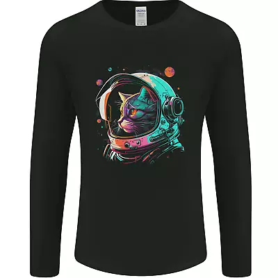 Buy An Astronaut Cat In Outer Space Mens Long Sleeve T-Shirt • 11.99£
