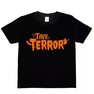 Buy Halloween Tee Tiny Terror Horror Spooky Ghost Costume Funny Kids T Shirt • 7.99£