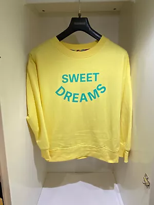 Buy Womens Time To Dream Yellow Sweet Dreams Pullover Nightwear Medium Pyjama Top • 2£